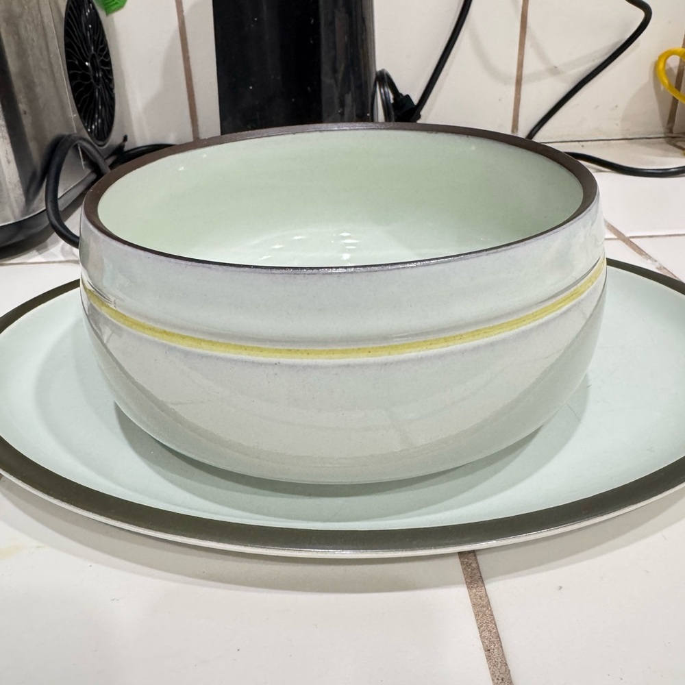Denby Elegant Mint Green Dinnerware Setof two